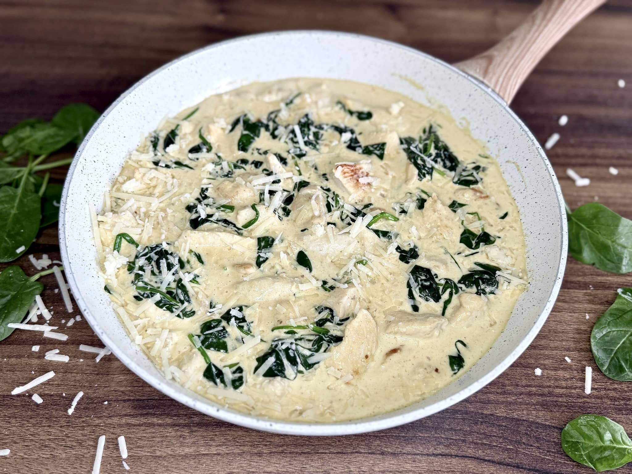 Creamy Garlic & Parmesan Spinach Chicken